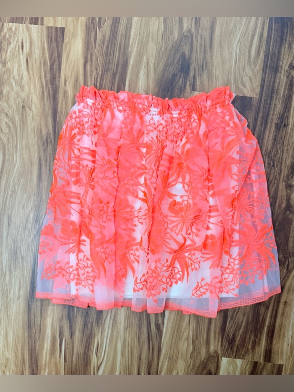 MAJE Paris Coral Embroidered Mini Skirt - Picture 2 of 6